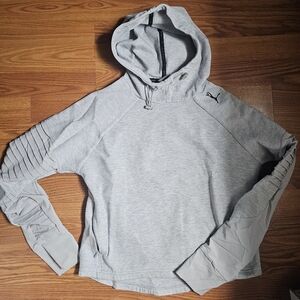 Puma Gray Cowl Neck Active Hoodie